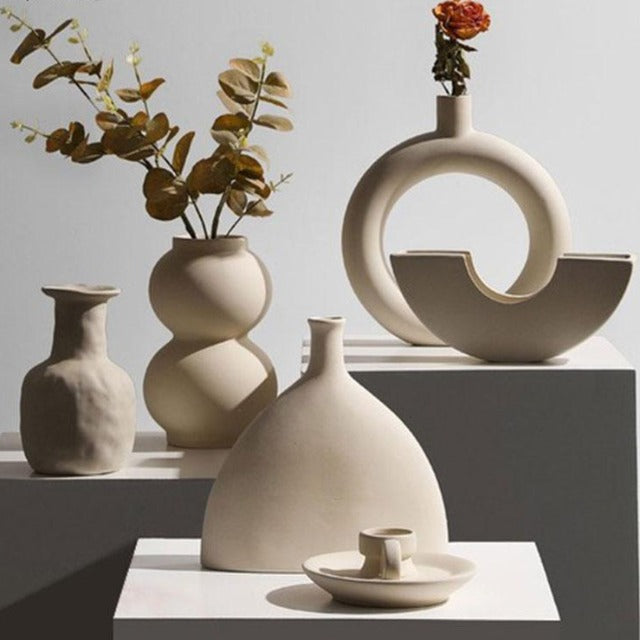 Nordic Creative Ornaments Ceramic Vase CharaDecor