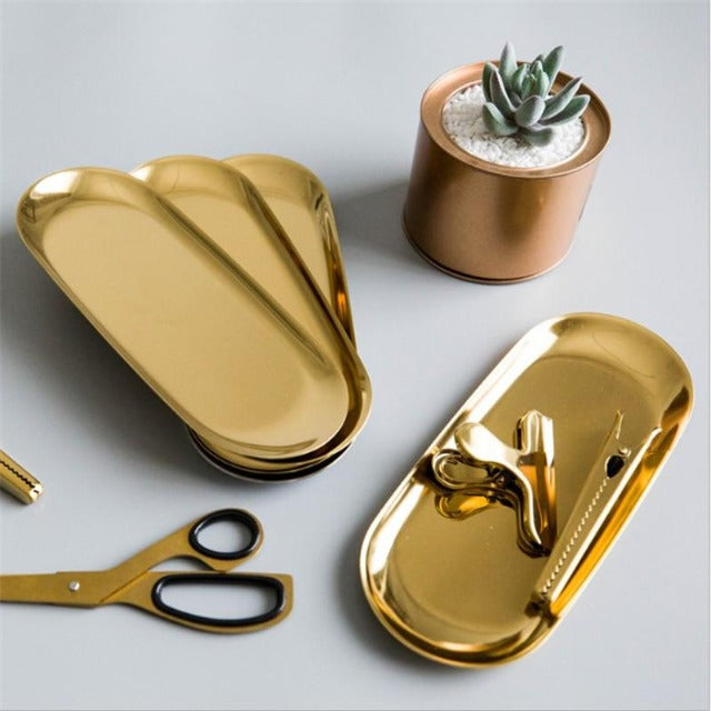 Gold Plated Tea Tray