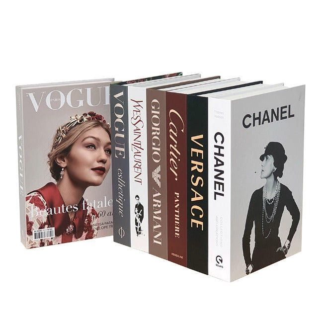 3 Pieces Fashion Decorative Book,Hardcover Modern Decorative Book Stack,Fashion