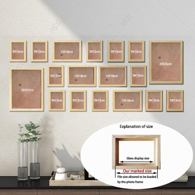 18pcs/set Photo Frames Black White Picture Frame For Picture Wall