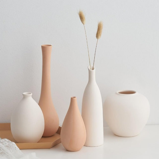 Nordic Minimalist Ceramic Vase Decor